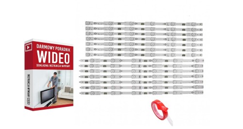 Listwy led PHILIPS 55PUT6400 T550QVN03.1 LB55037 V0 01 LB55037 v1 03