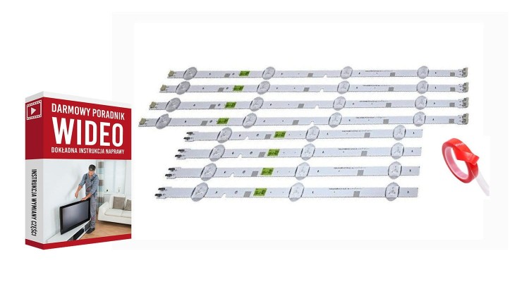 Podswietlenie LISTWY LED  LM41-00624A E306084 LM41-00622A HG43AD570SJXXZ CY-JN043BGAB1 UE43J5000 UE43J5272 UA43J5100 UE43J5300