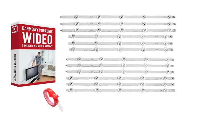 Podswietlenie LED Listwy LED  Toshiba 50L4333D 50L4363D