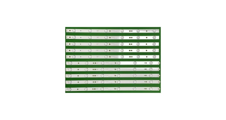 Listwa tv laed do tv 49"5szt X LB-C490F13-E2-L-G1-LD1/ LB49002 V0 6LED , 5szt X LB-C490F13-E2-L-G1-LD8/ LB49002 V1 6LED